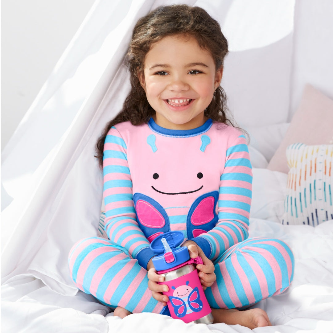 Zoo Stainless Steel Butterfly Water Bottle