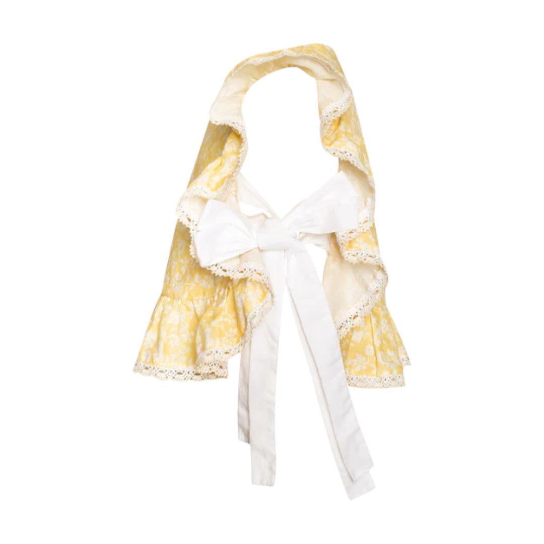 Mimi Yellow Linen Blend Top & Wide Trousers