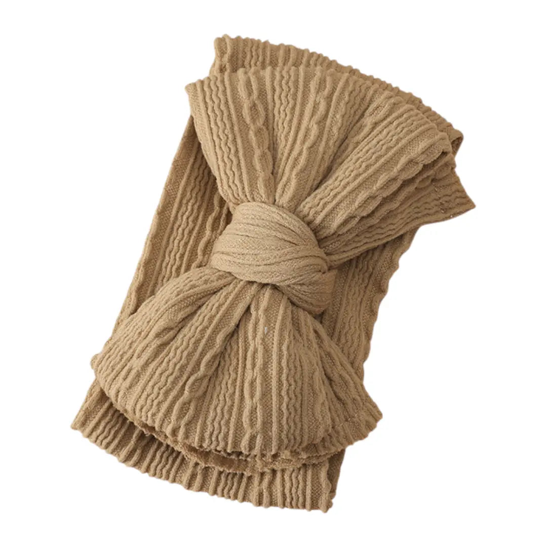 Léa Ribbed Baby Hairband - Dark Brown ORELIE