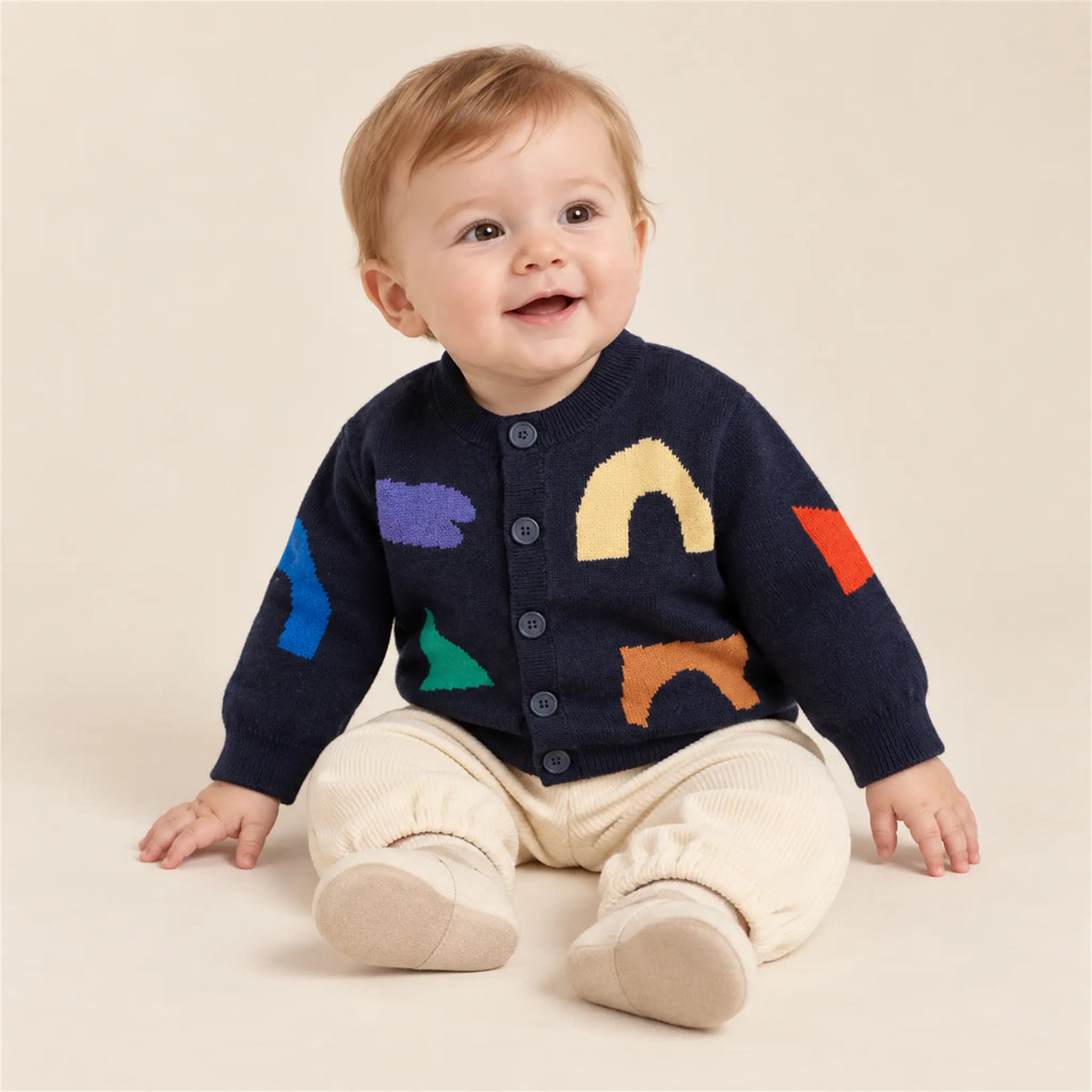 Baby Playful Jacquard Cardigan – 6M lookbook, look 2