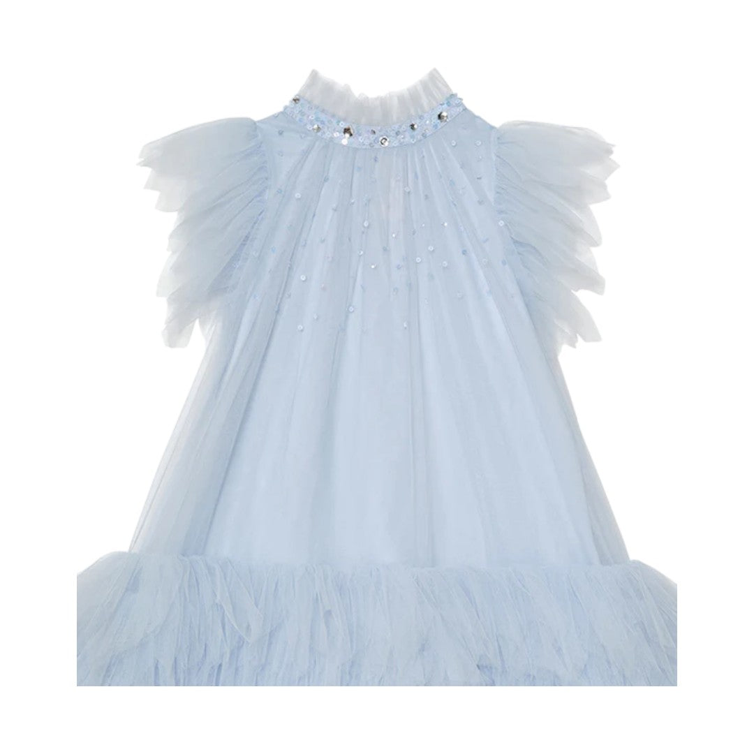Cannes Tulle Dress - Blue Chill