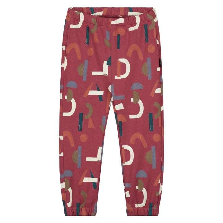 Red Abstract sweater & pants