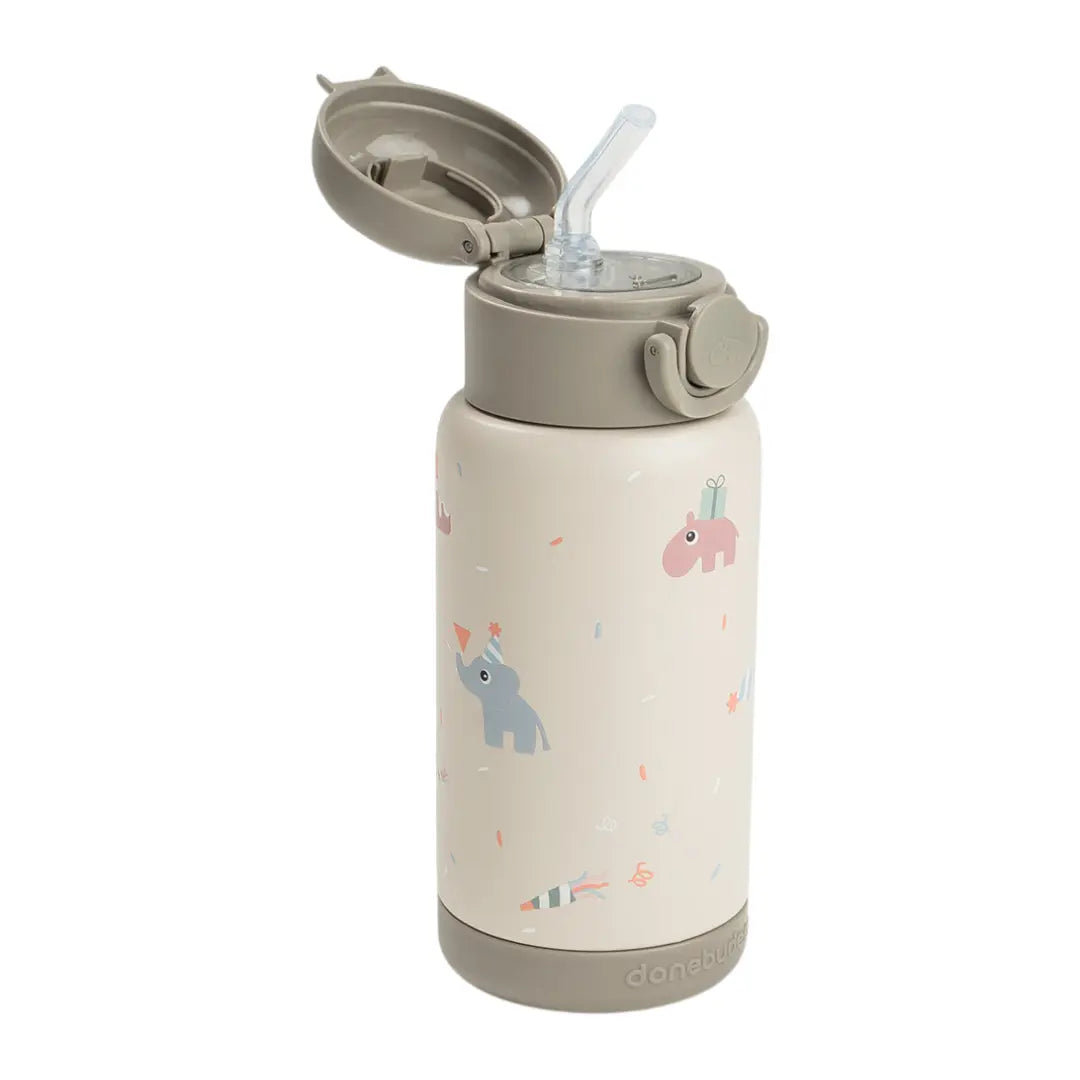 Insulated Straw Bottle Celebration Sand 340ml DONE BY DEER