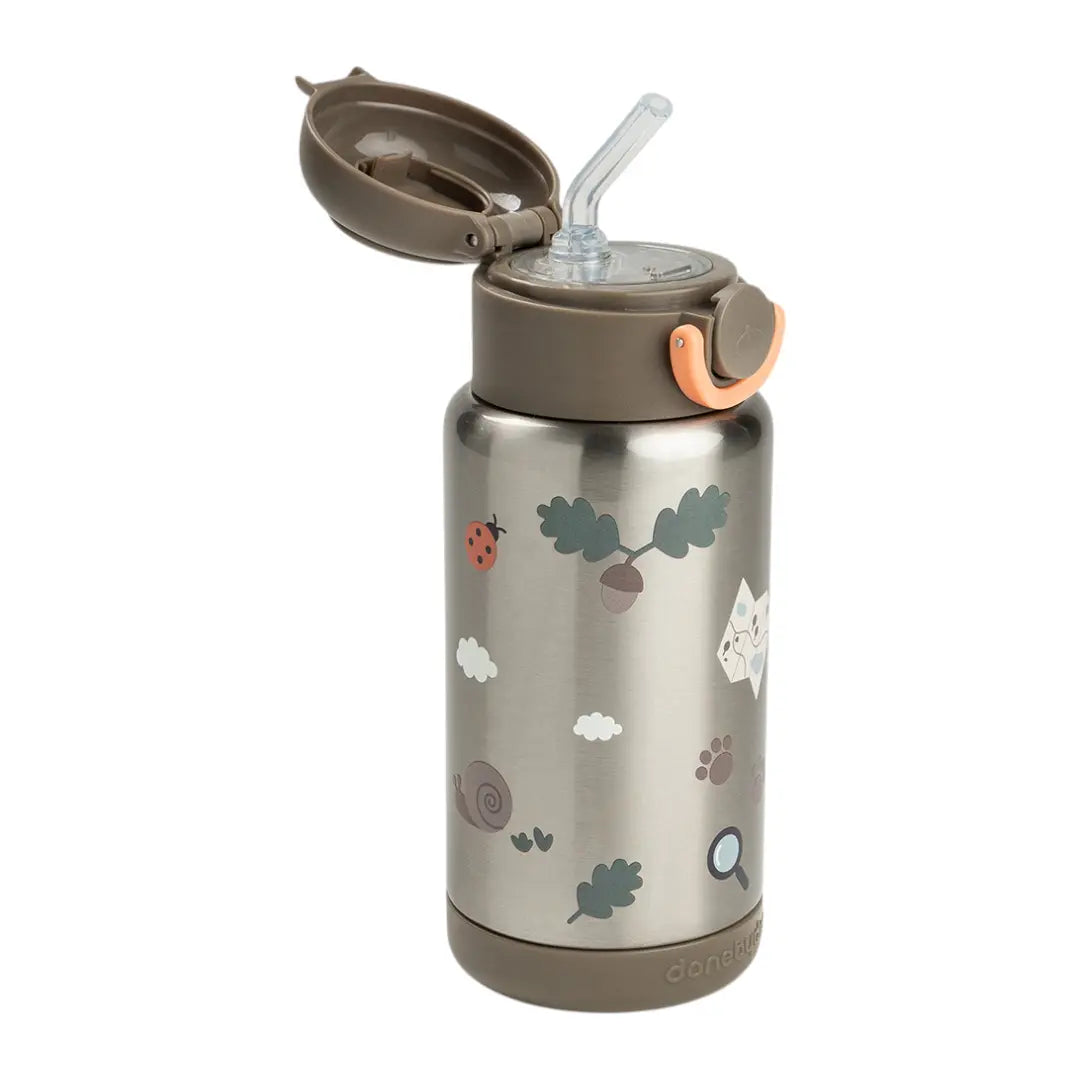Insulated Straw Bottle Tiny Trails Sand 340ml DONE BY DEER