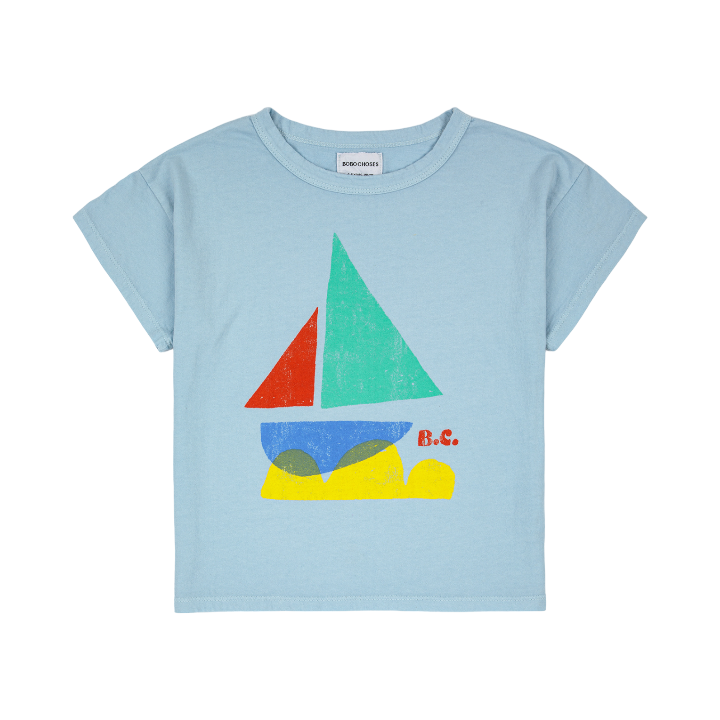 Multicolor Sail Boat T-shirt