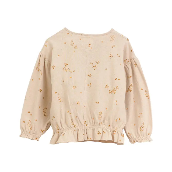 Tunic with twigs print - Oat PLAY UP