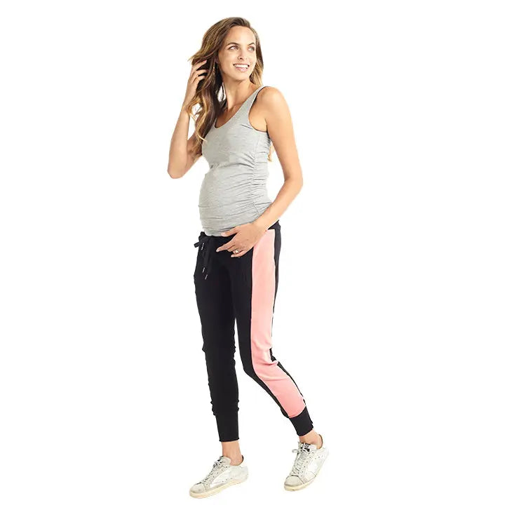 Dillon Ankle Zip Maternity Joggers MAMA MUSE