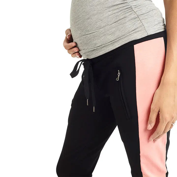 Dillon Ankle Zip Maternity Joggers MAMA MUSE