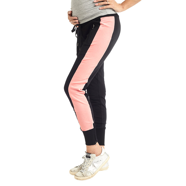 Dillon Ankle Zip Maternity Joggers