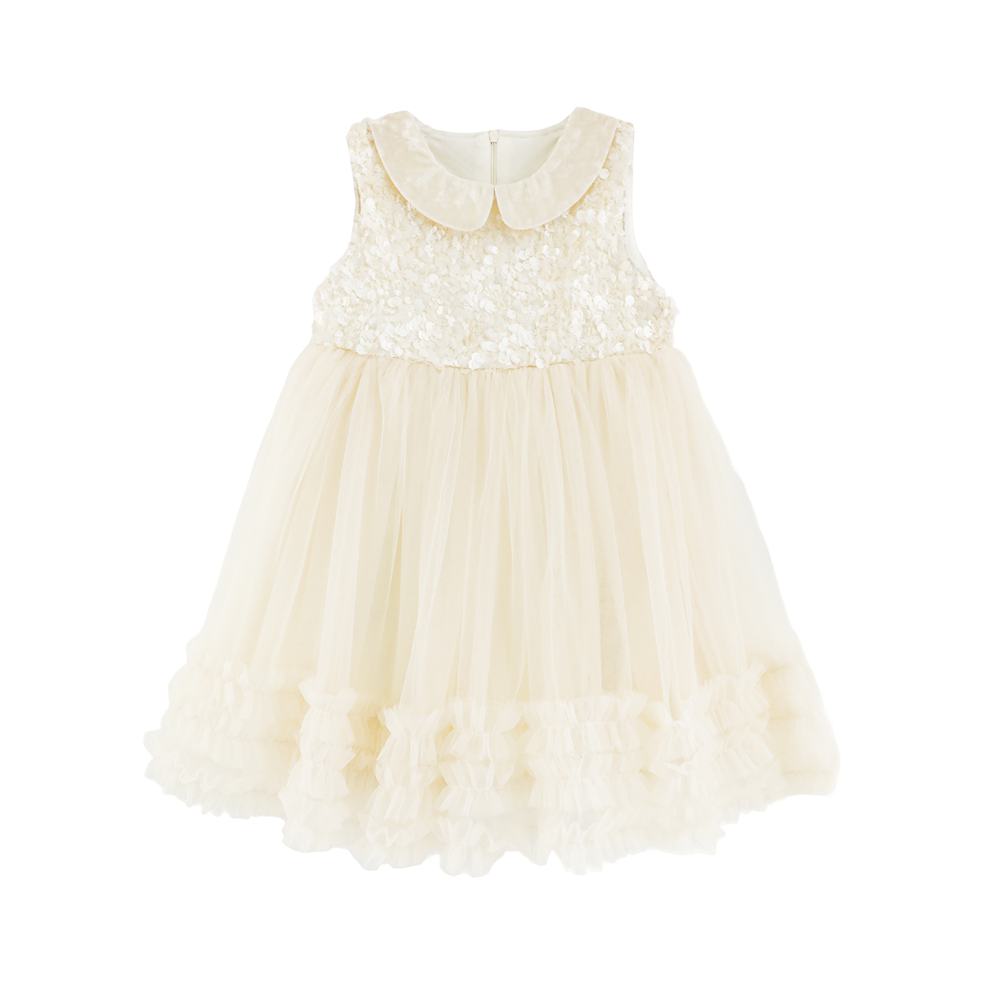 Ivory Lumière Sequin Tulle Dress