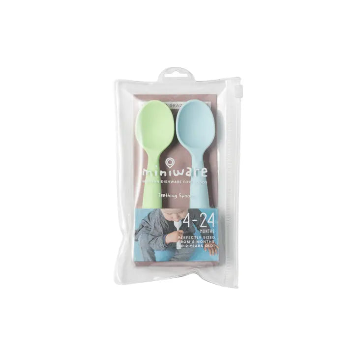Training Spoon Set-Aqua/Keylime MINIWARE