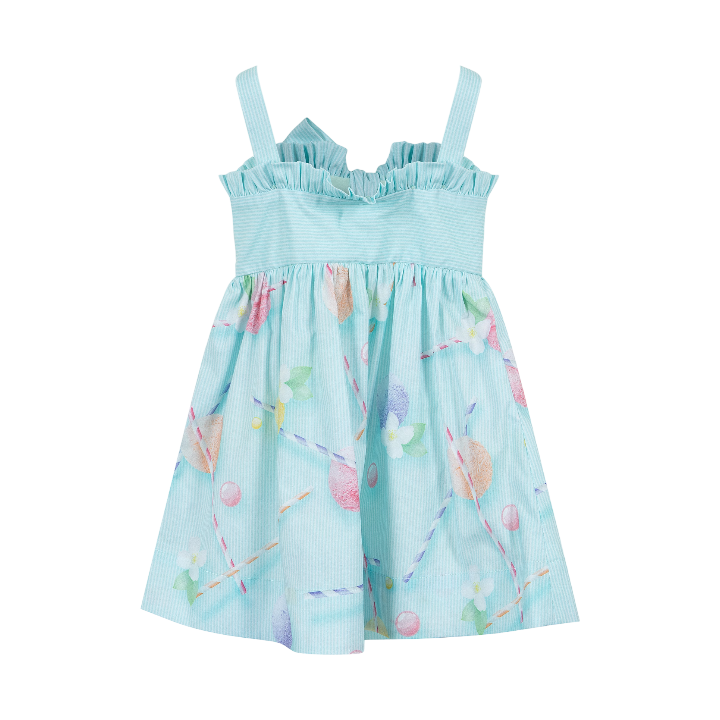 Light Blue Pattern Dress