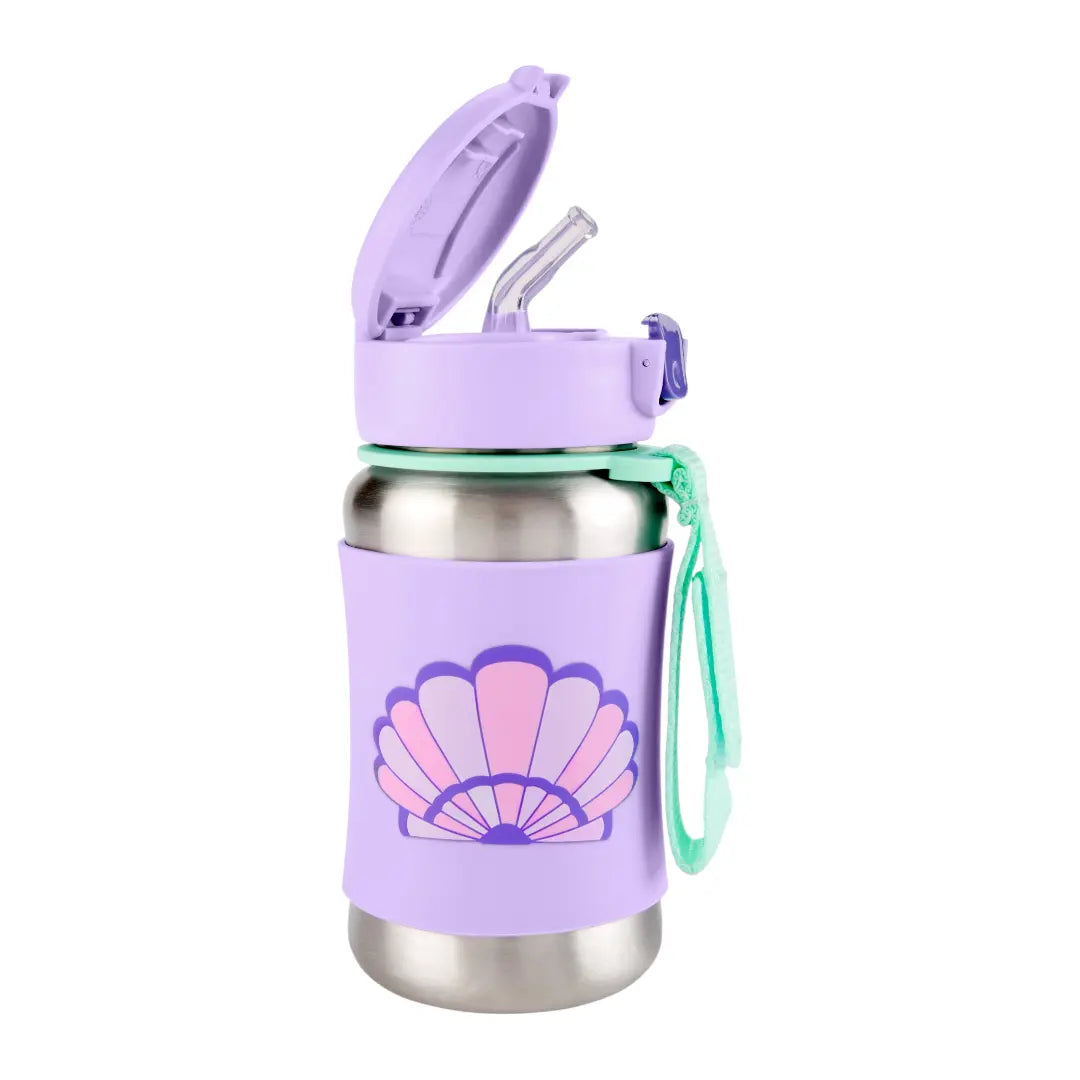 Spark Style Stainless Steel Straw Bottle Seashell SKIP HOP