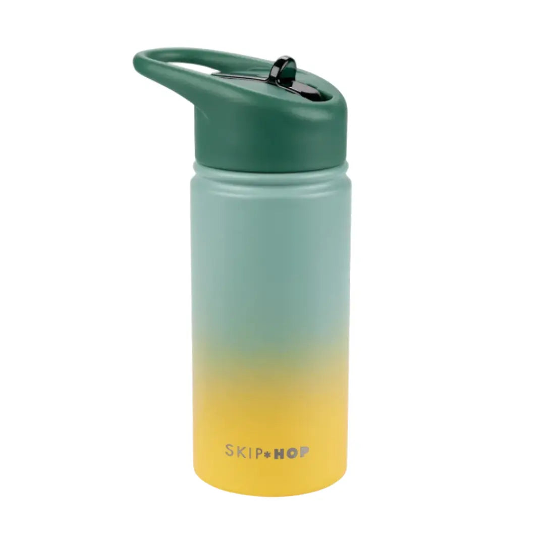Wander Stainless Steel Straw Bottle Green SKIP HOP