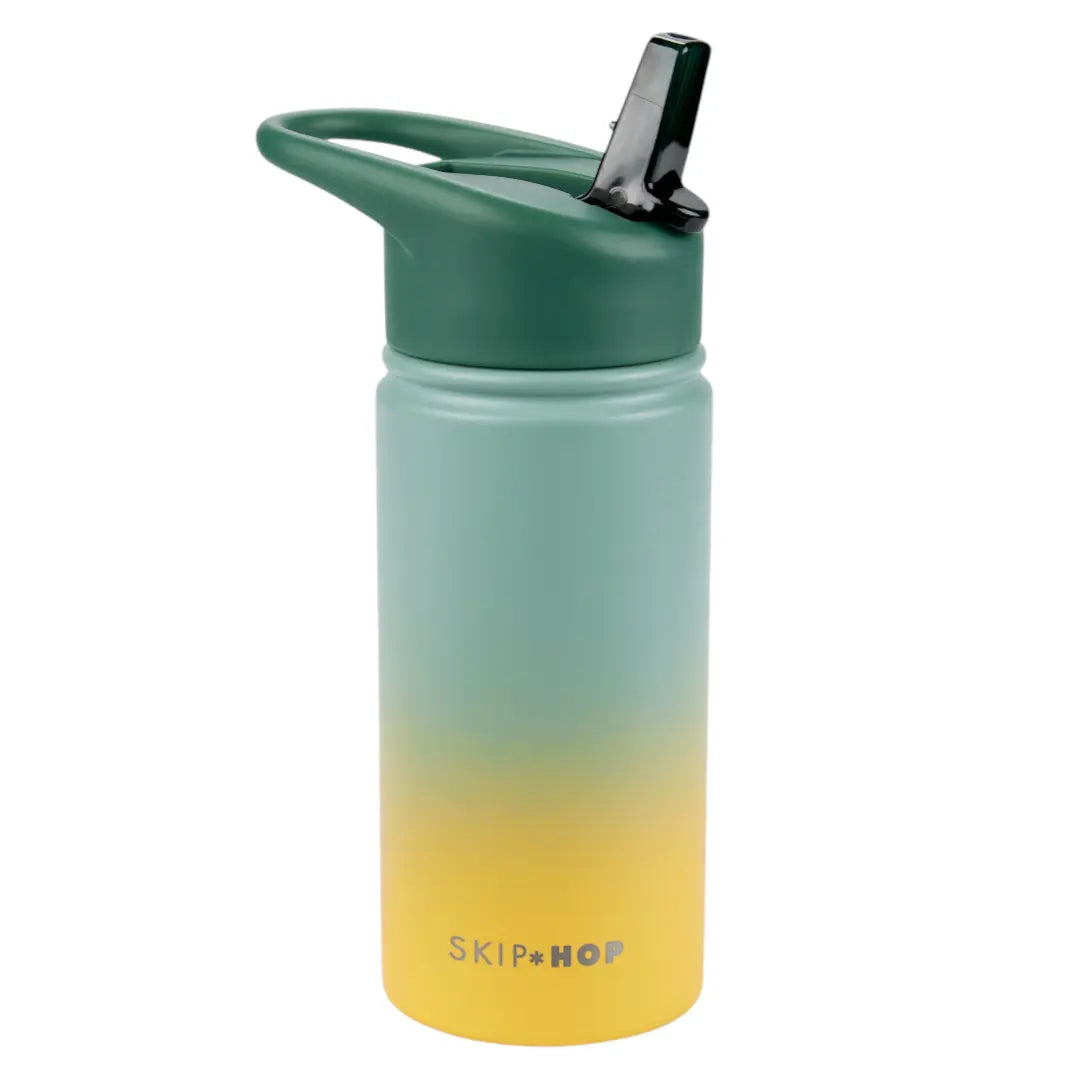 Wander Stainless Steel Straw Bottle Green SKIP HOP