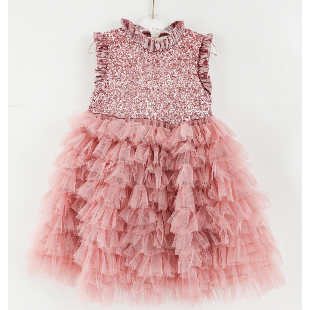 Blush Rose Celestia Ruffle Tulle Party Dress
