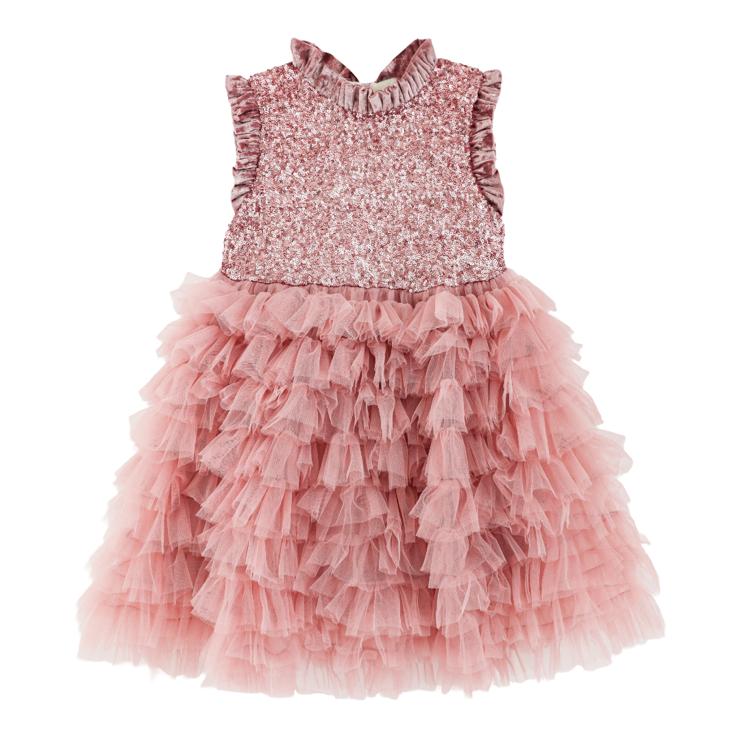Blush Rose Celestia Ruffle Tulle Party Dress
