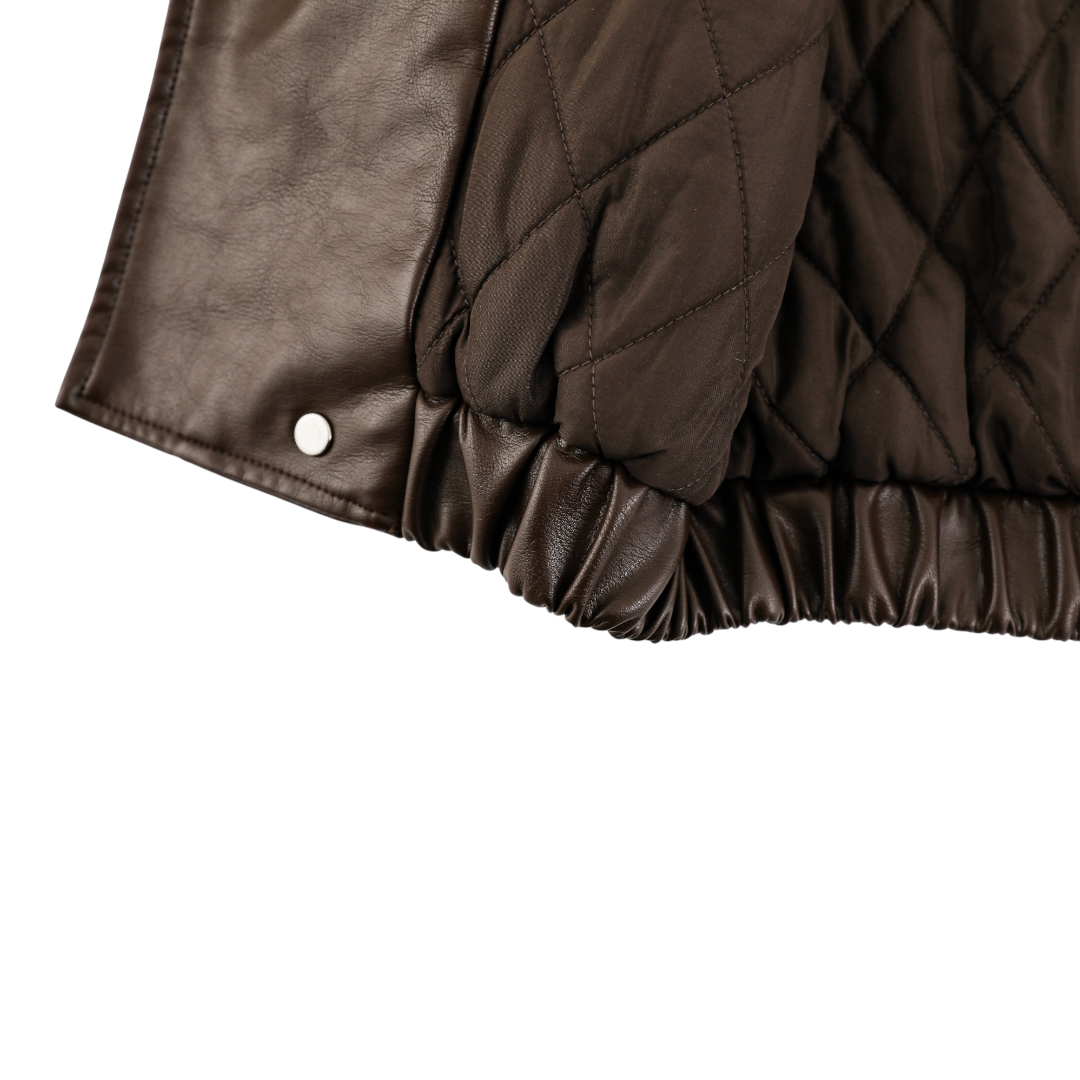 Espresso Shearling Aviator Jacket