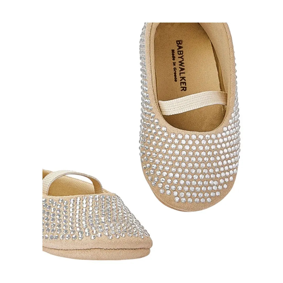 Babywalker Beige Swarovski Crystals Baby Ballerina BABYWALKER