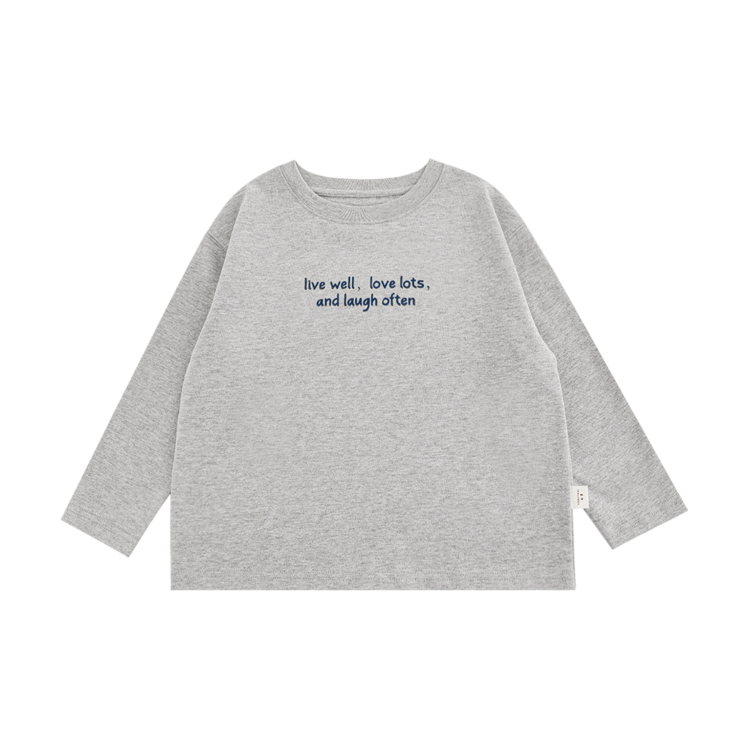Simple Words Tee - Gray