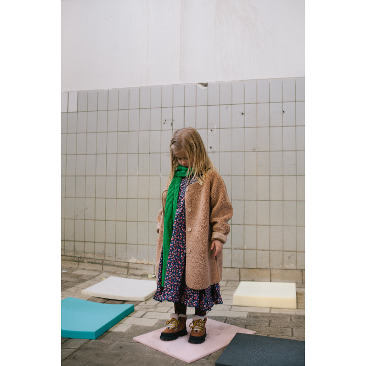 Teddy bomber jacket camel