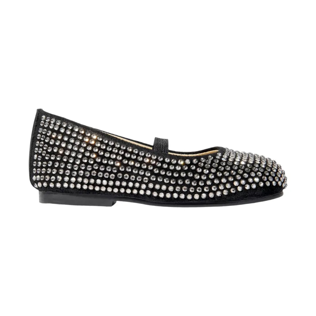 Babywalker Black Swarovski Crystal Ballet Flats BABYWALKER