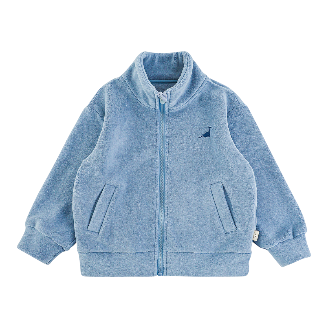 Powder Blue Thermal Fleece Zip-Up Set