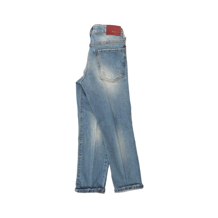 Boy Five Pockets Denim Pants - Light Blue