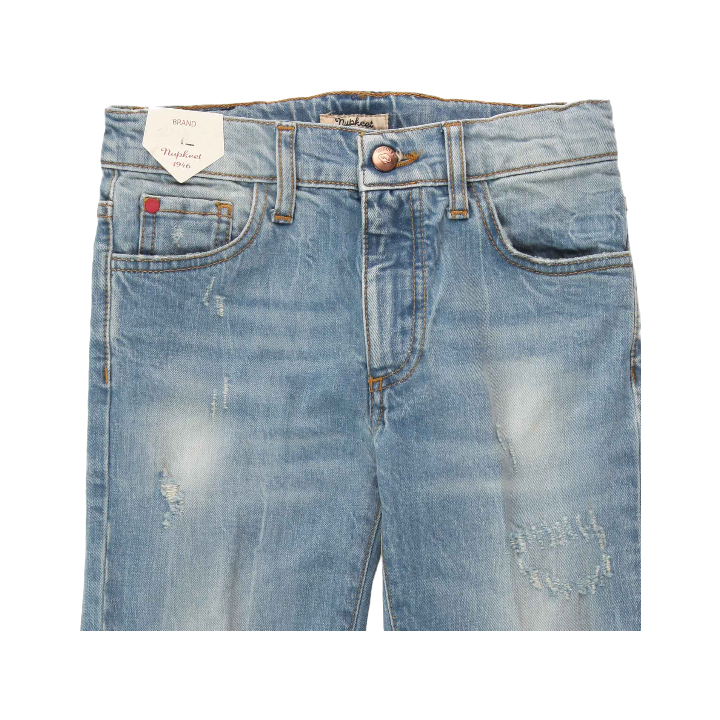 Boy Five Pockets Denim Pants - Light Blue