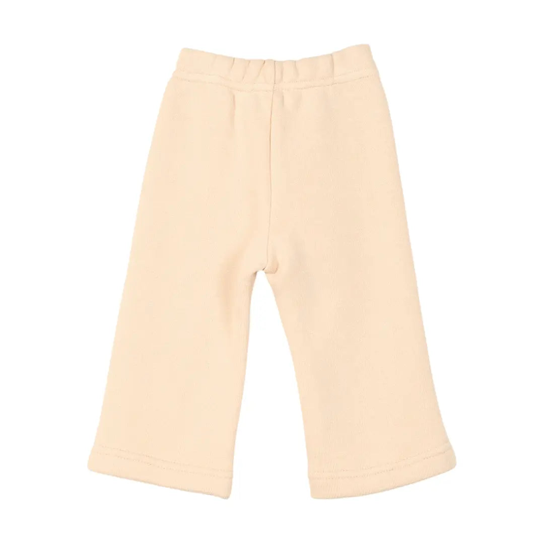 100% Organic Cotton Sweatshirt With Bows & Sweatpants - Sand YELL OH!