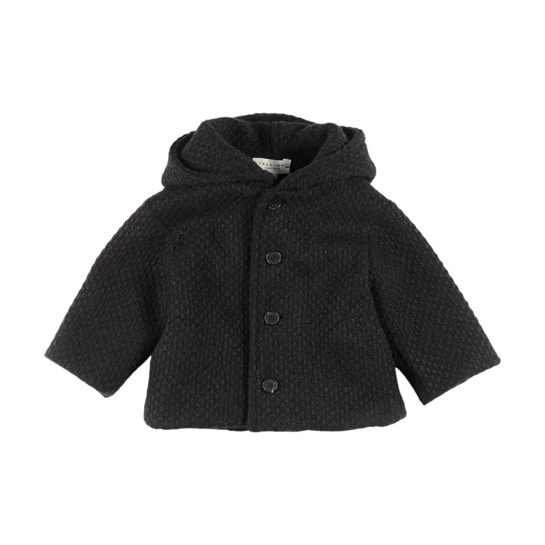 Black Knitted Jacket YELL OH!