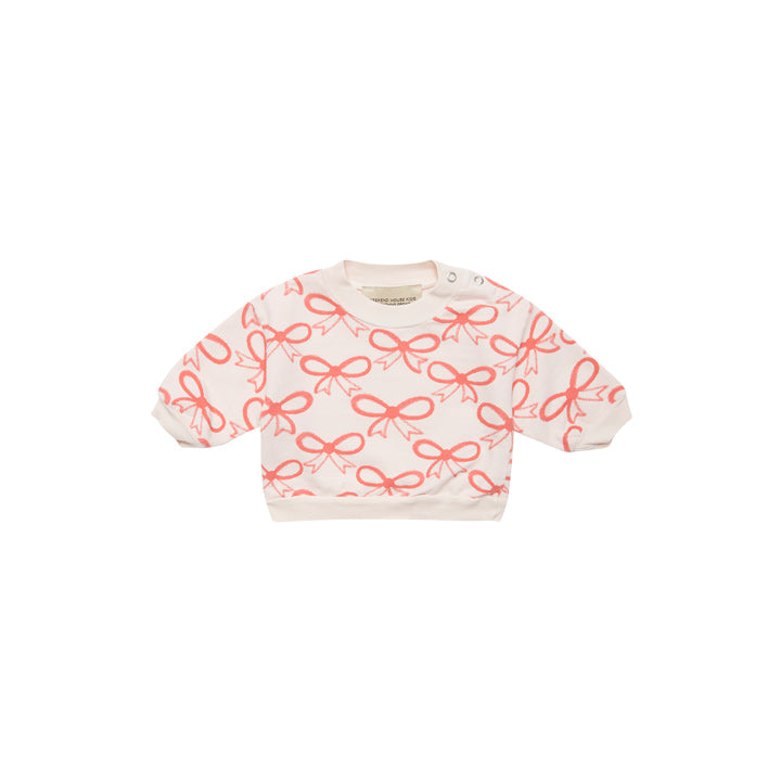 Baby Pink Bow Sweatshirt & Trousers