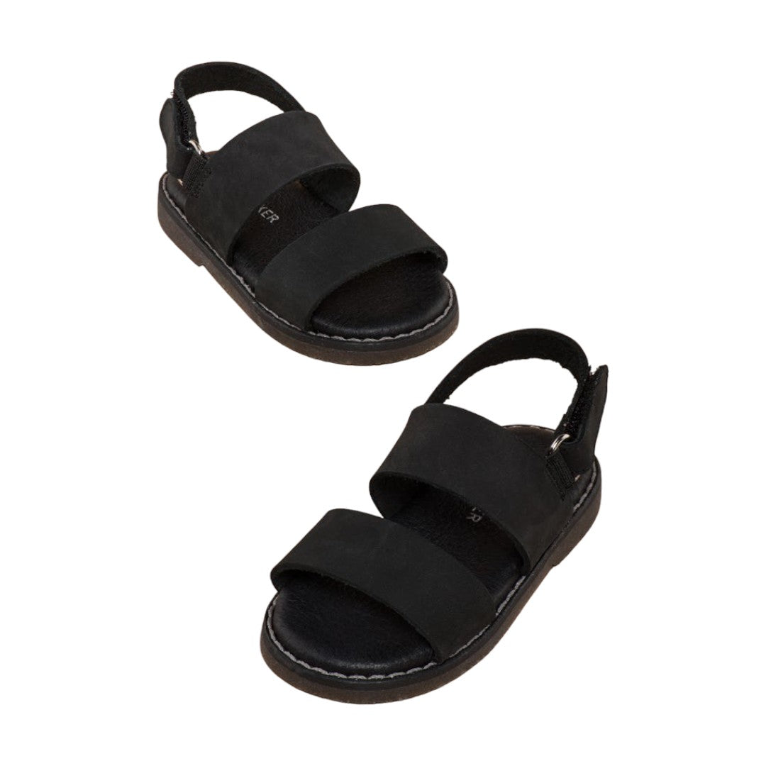 Black Leather Sandal