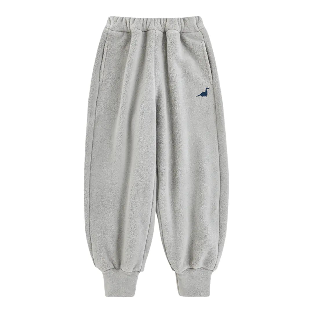 Cloud Grey Thermal Fleece Zip-Up Set ORELIE