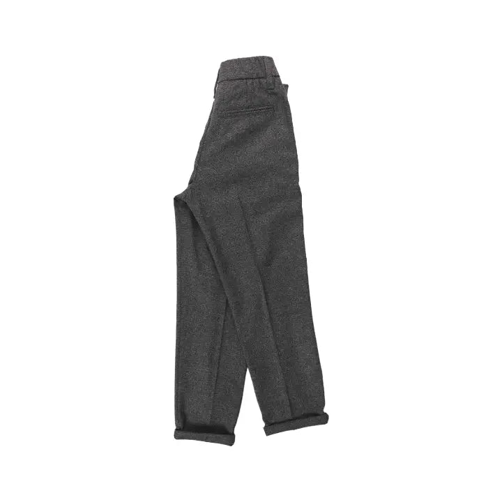Boy Long Pants W/elastic Waist On - Grey NUPKEET