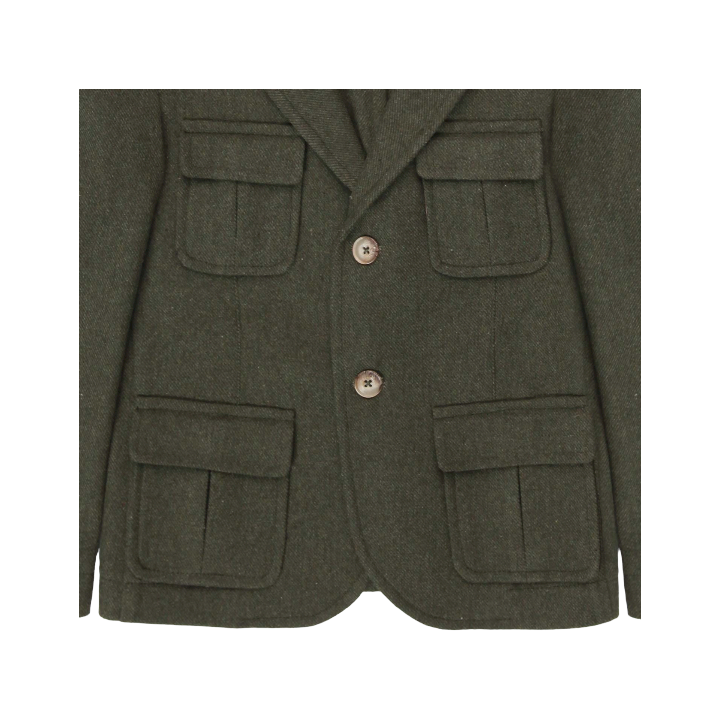 Boy Hunting 2 Bottons Blazer - Green