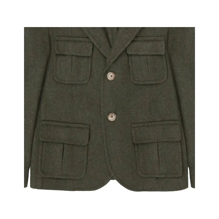 Boy Hunting 2 Bottons Blazer - Green NUPKEET