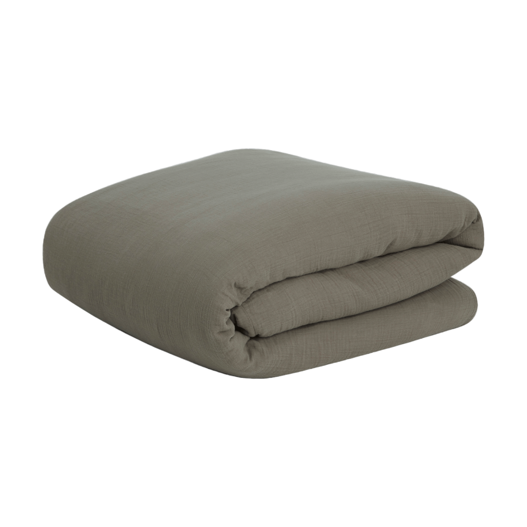 Geranium Muslin Duvet Cover Double