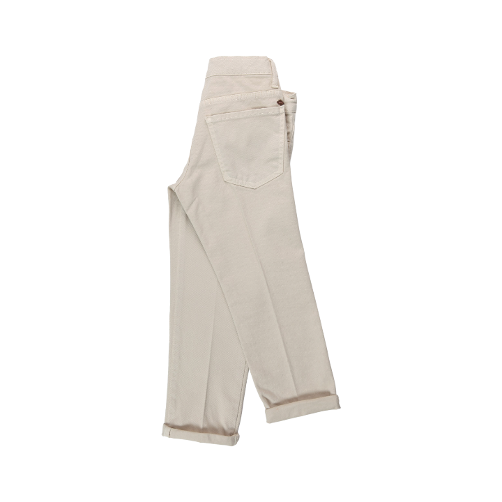 Boy Five Pockets Long Pants - White
