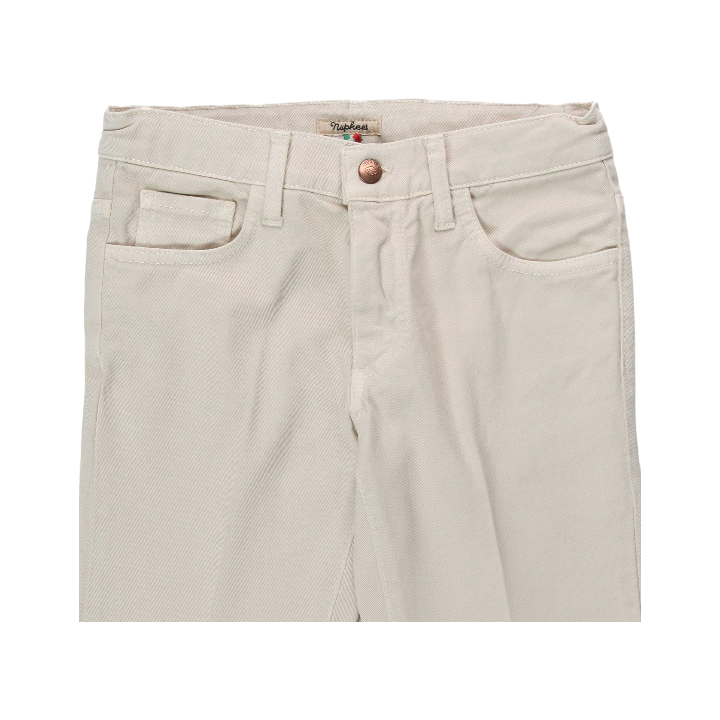 Boy Five Pockets Long Pants - White