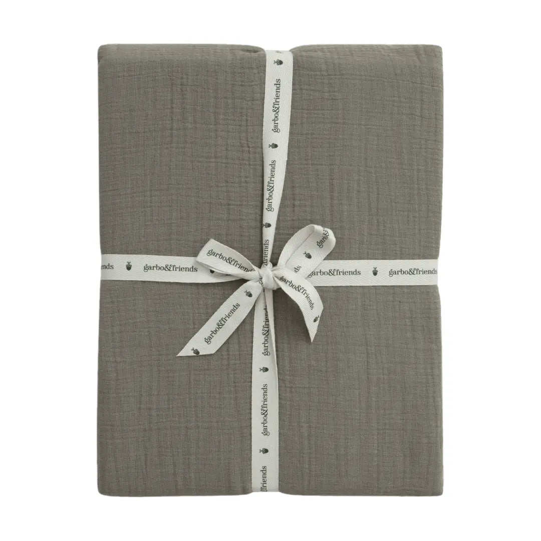 Geranium Muslin Fitted Sheet Double GARBO & FRIENDS