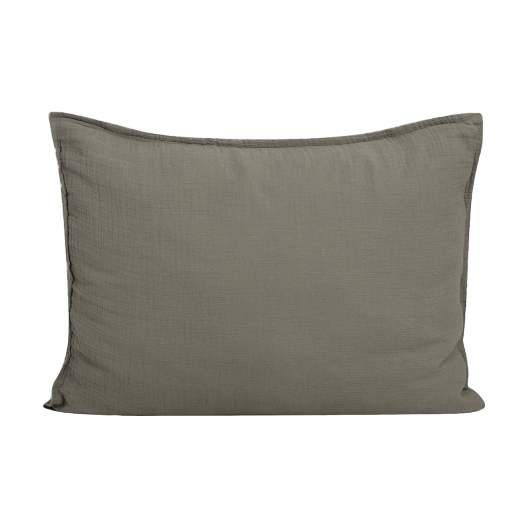 Geranium Muslin Pillowcase