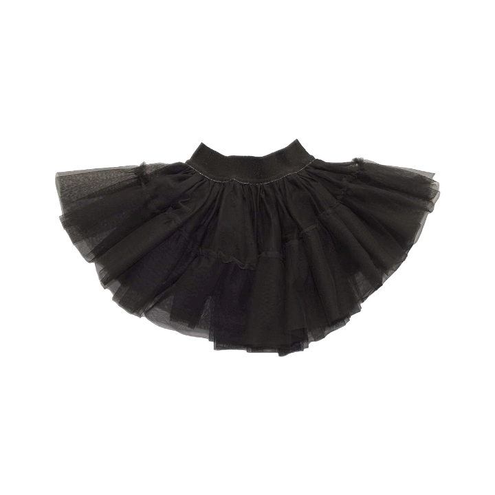 Glitter Blouse & Skirt - Black