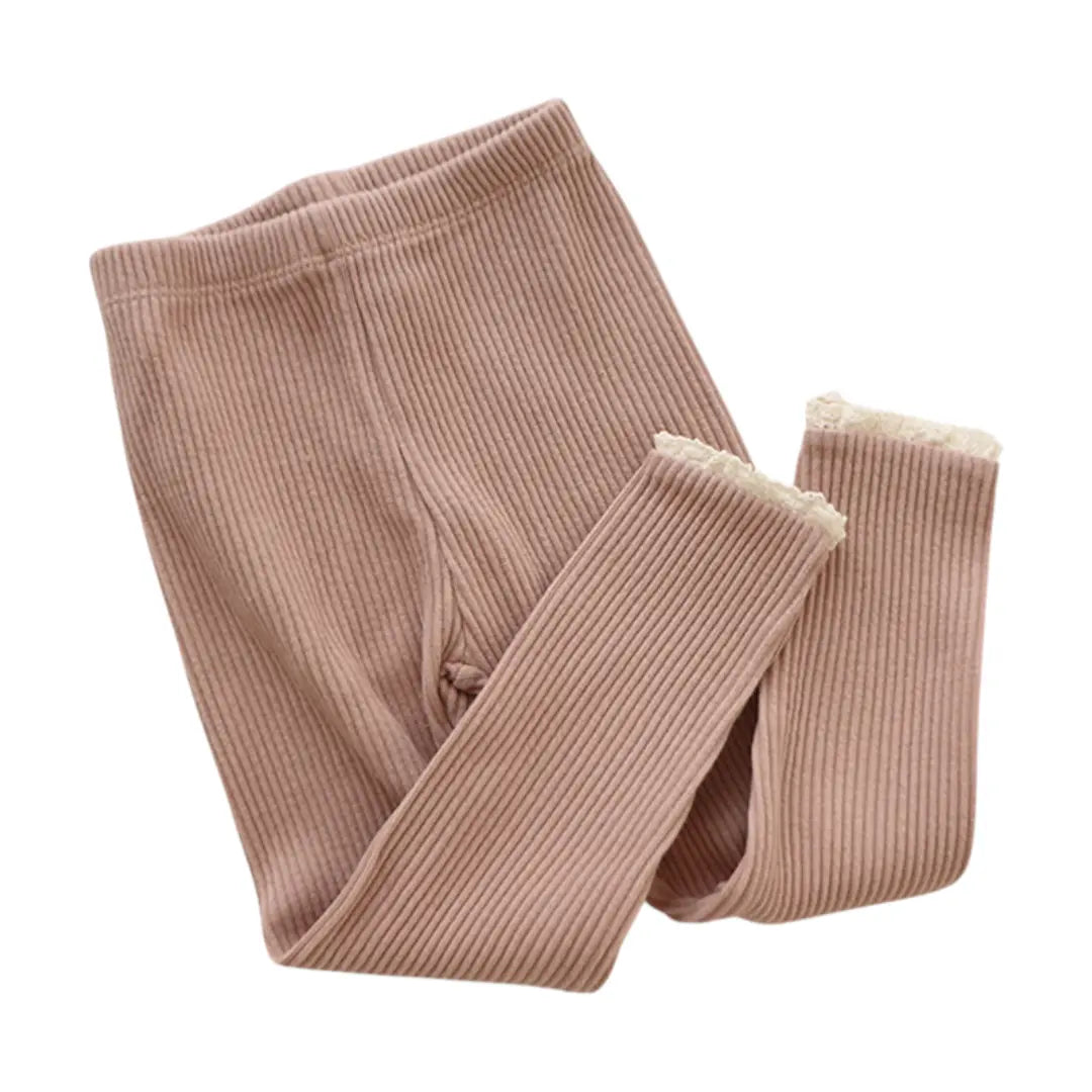 Luna Ribbed Leggings - Blush ORELIE