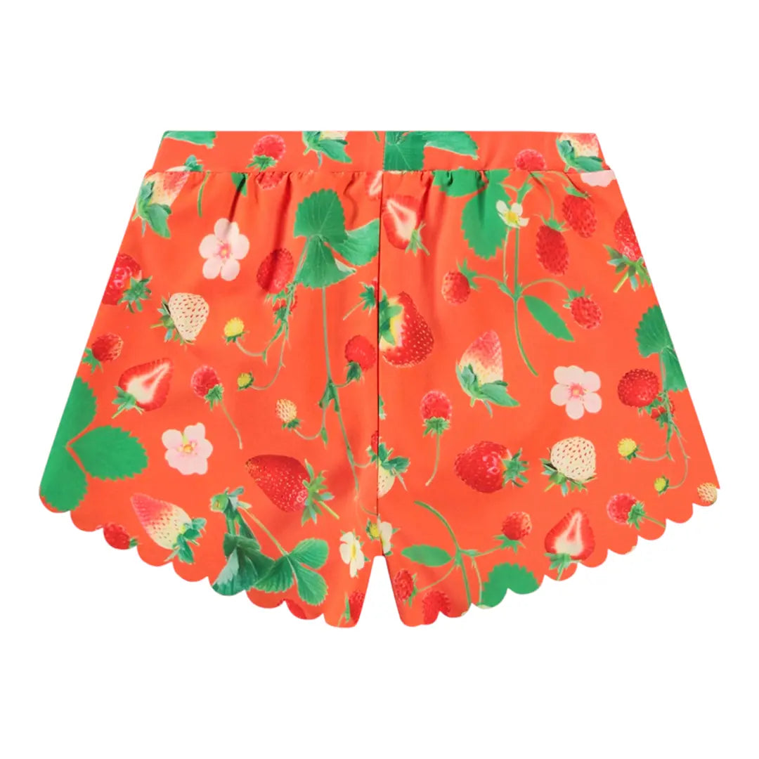 Girls Berry Bloom Swimsuit & Shorts Molo