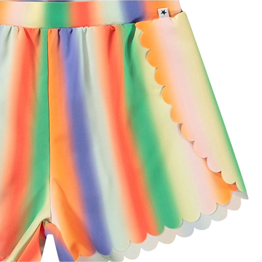 Girls Sunbeam Stripes Swimsuit & Shorts