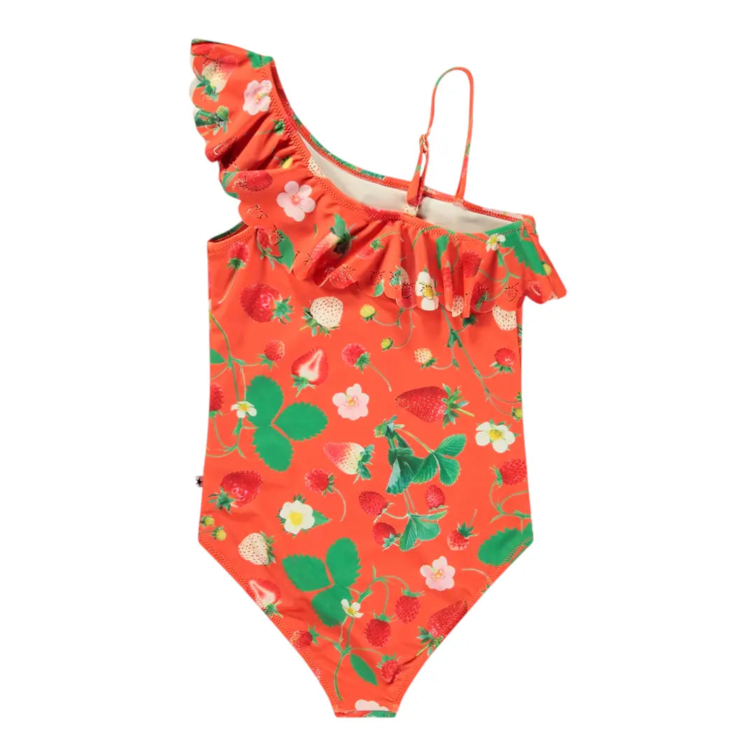 Girls Berry Bloom Swimsuit & Shorts Molo