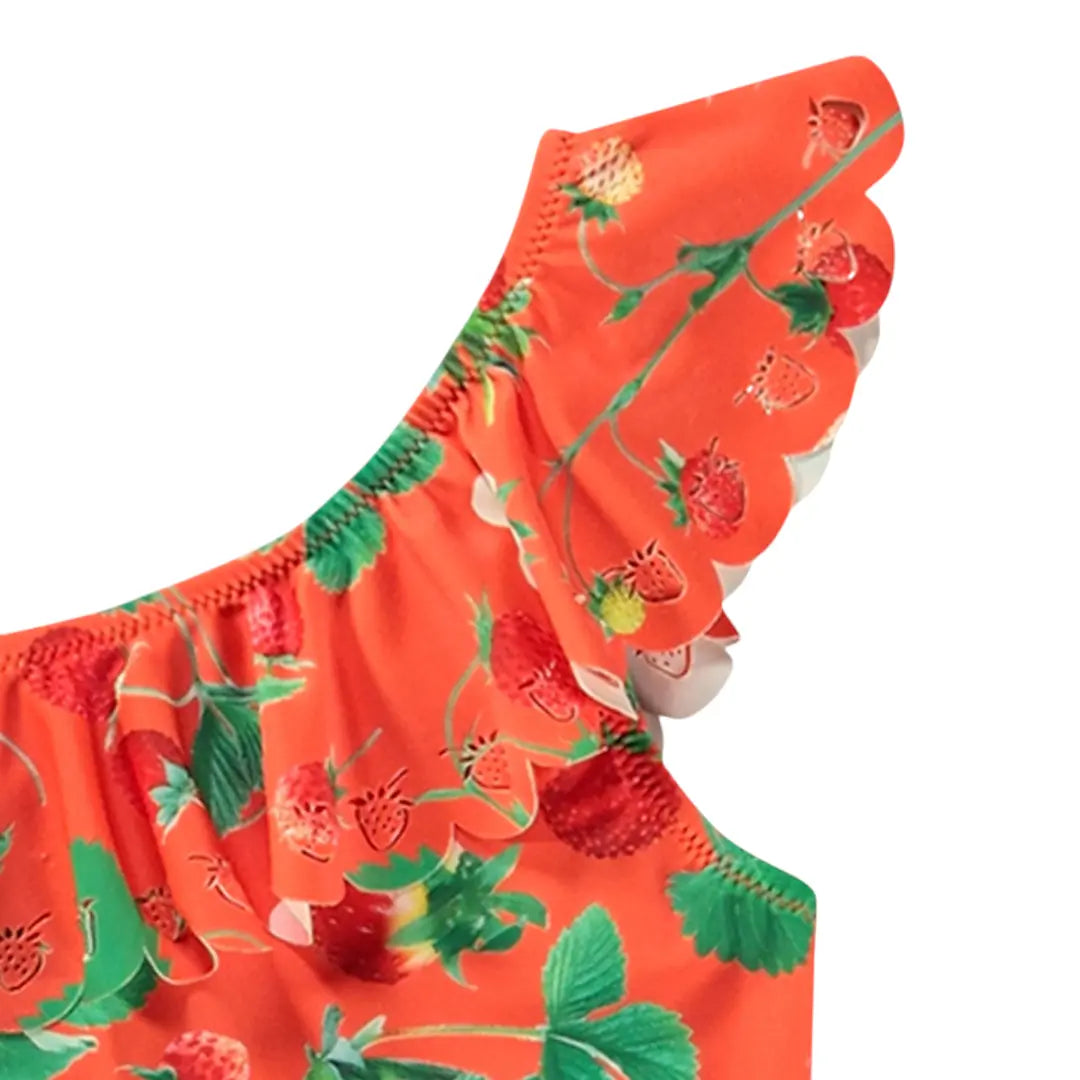 Girls Berry Bloom Swimsuit & Shorts Molo