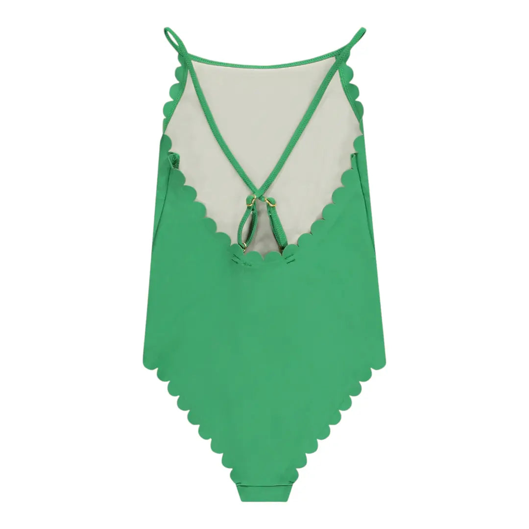 Girls Garden Green Swimsuit & Bright Green Trunks Molo