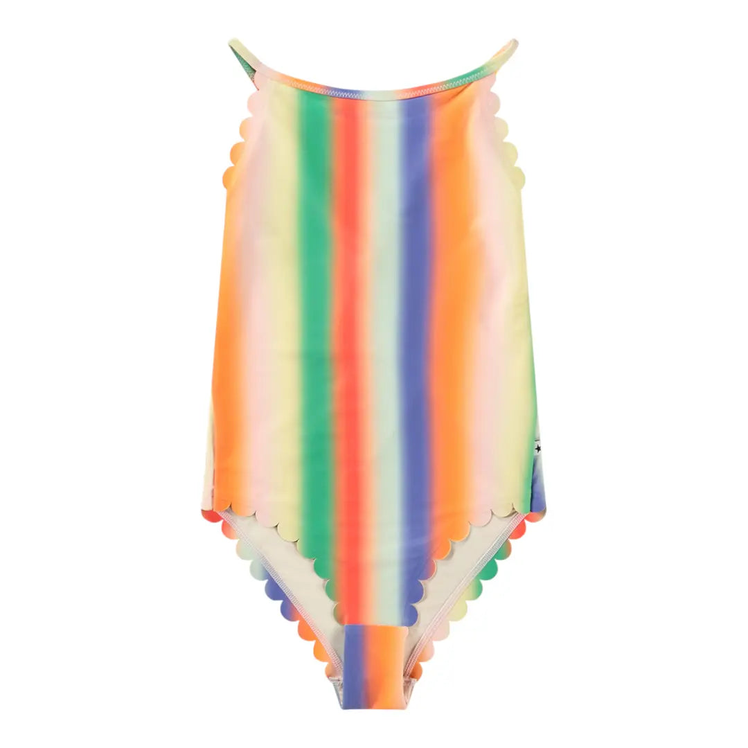 Girls Sunbeam Stripes Swimsuit & Shorts Molo